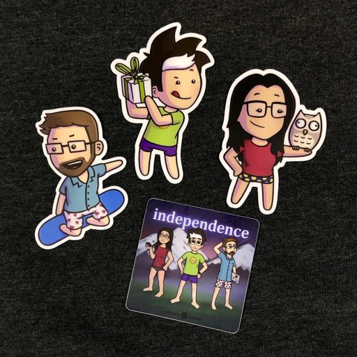 Three Illustrators, One Sticker Set